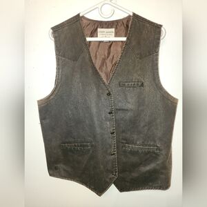 Cody James Authentic Western Apparel Brown Labeled Vest